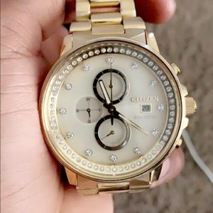 Men’s gold citizen eco watch